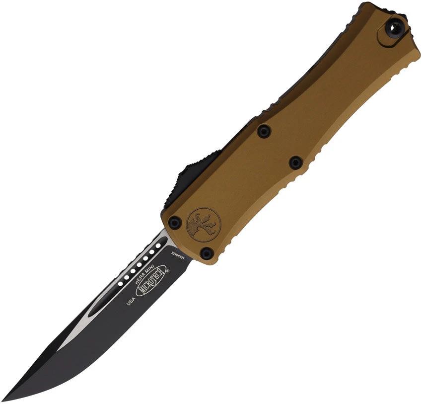 Microtech Auto Hera II Mini OTF S/E Tan 1703M-1TA by Microtech