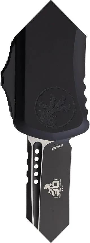Microtech Hera II Auto OTF Knife 30th Anniversary Edition For Collectors With Recurve Blade Black Aluminum Handle M390MK by Microtech