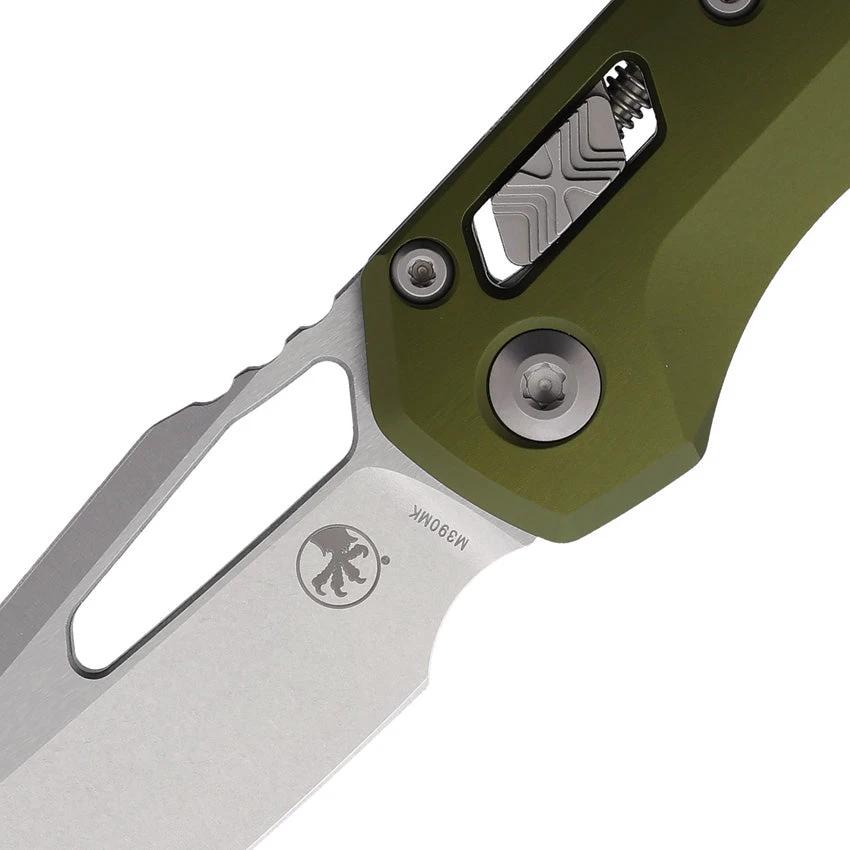 Microtech Ram Lok Folding Knife OD Green Aluminum Handle 3.75in Bohler M390MK Stonewash Blade For EDC Enthusiasts by Microtech