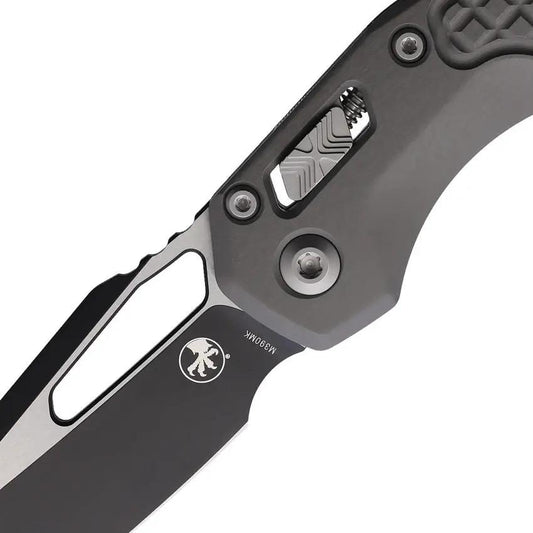 Microtech Ram-Lok Frag Natural EDC Knife With Bohler M390 Two Tone Sheepsfoot Blade by Microtech