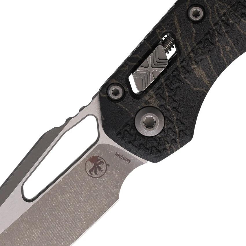 Microtech Ram Lok Tri Grip AP Tiger Tactical Knife For EDC Enthusiasts And Collectors With M390 Blade by Microtech