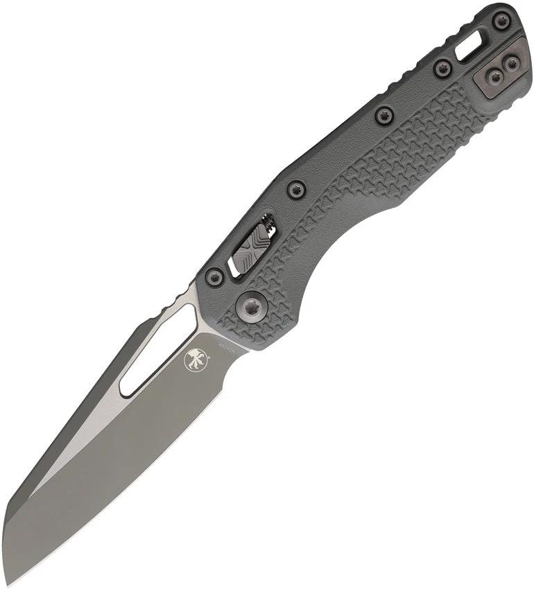 Microtech MSI Ram-Lok Tri Grip Knife For Tactical Enthusiasts Premium Gray Cerakote 3.75in M390MK Blade by Microtech