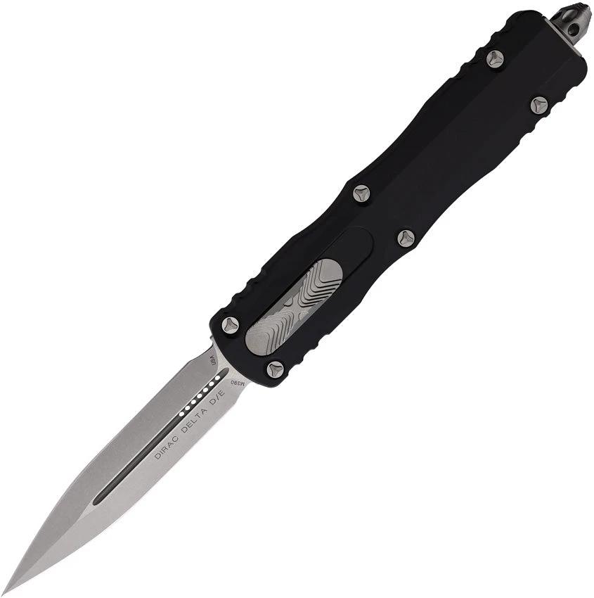 Microtech Auto Dirac Delta DE OTF Knife For EDC Enthusiasts With Double Edge M390 Dagger Blade Glass Breaker by Microtech