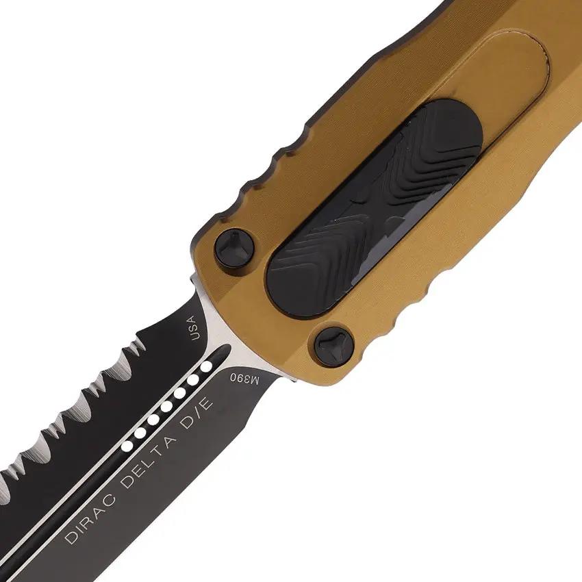 Microtech Automatic Dirac Delta DE OTF Knife 2273TA Two Tone Bohler M390 Dagger Blade Tactical Enthusiasts by Microtech