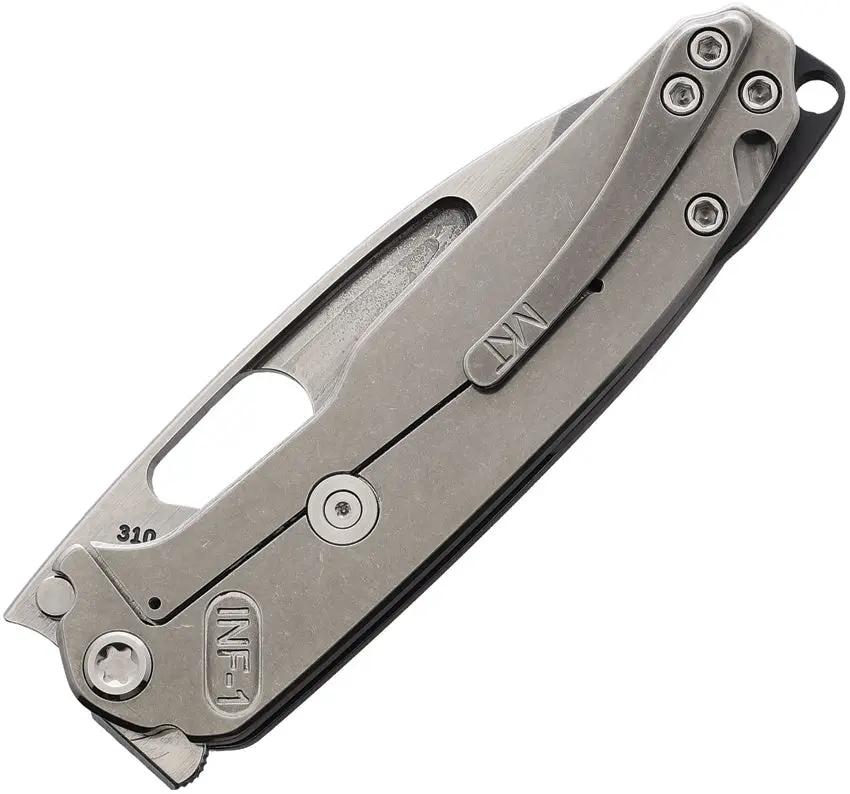 Medford Infraction Framelock Knife - S45VN Drop Point Blade, Titanium Handle, 4.38in Closed by Medford