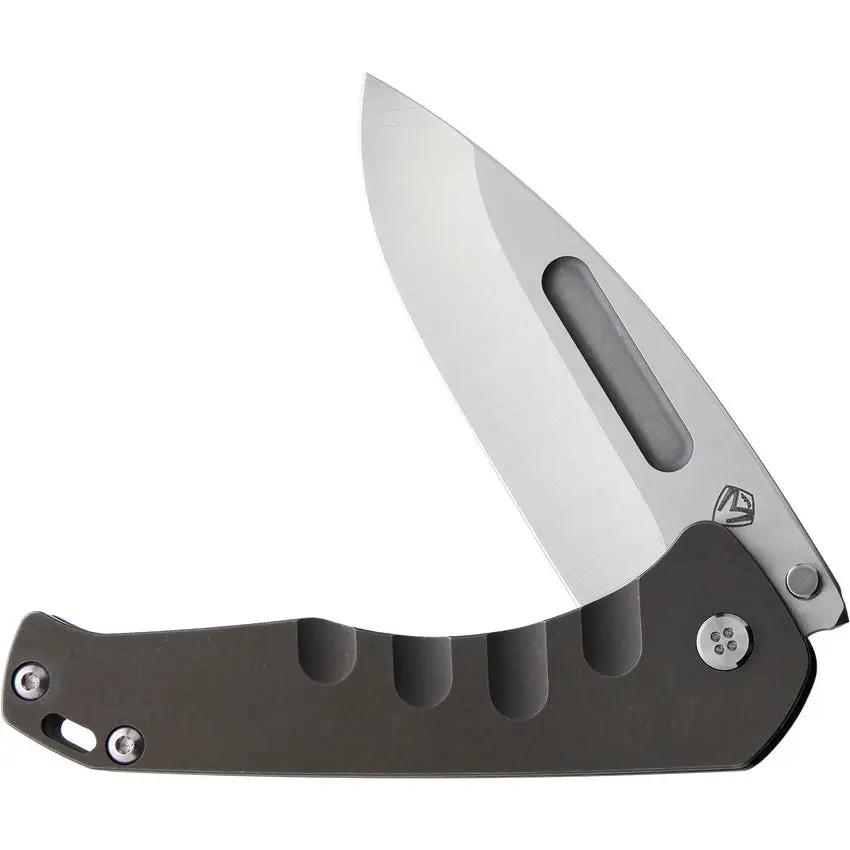 Medford Praetorian Slim Framelock - Bronze Anodized Titanium Handle, S35VN Blade, 4.38in Closed by Medford