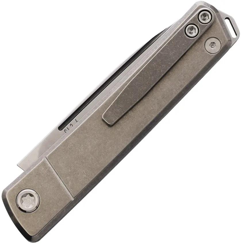 Medford Gentleman Jack 2 S45VN Drop Point Titanium Handle Knife - With Pocket Clip by Medford