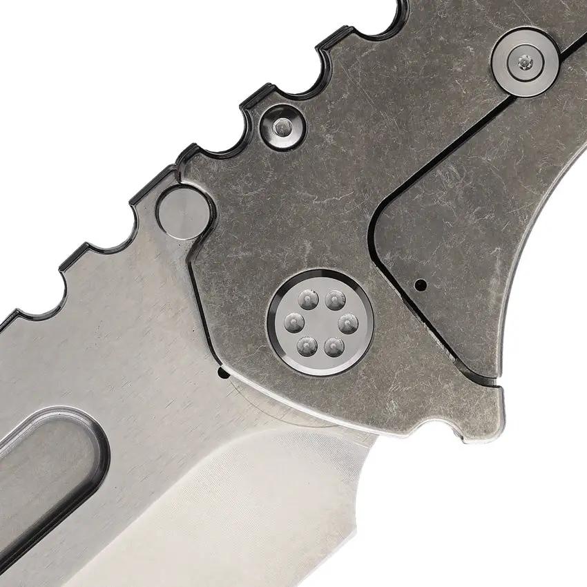 Medford Praetorian T Framelock Left Hand Knife MKL124TD-01TM - S45VN Drop Point Blade Titanium Handle by Medford