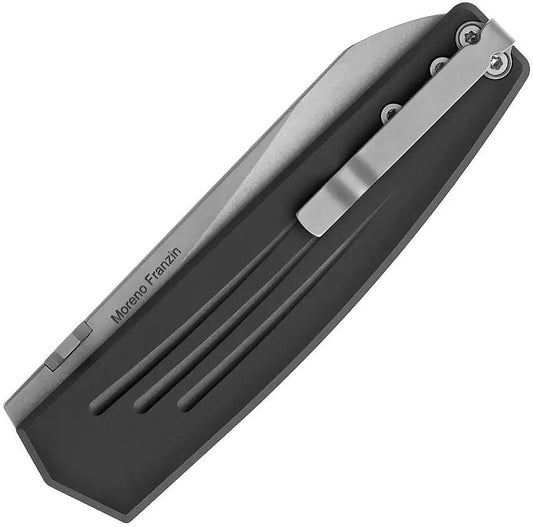 Mercury Logan Mini Linerlock Knife - Elmax Steel Blade And Black Aluminum Handle by Mercury