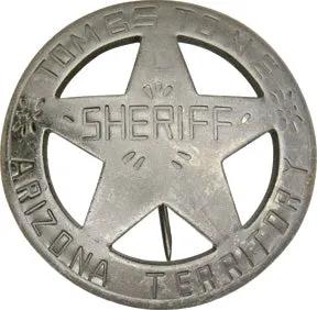 Old West Sheriff Badge Replica MI3029 Silver Brass Collectors Edition For Western History Buffs by Badges Of The Old West