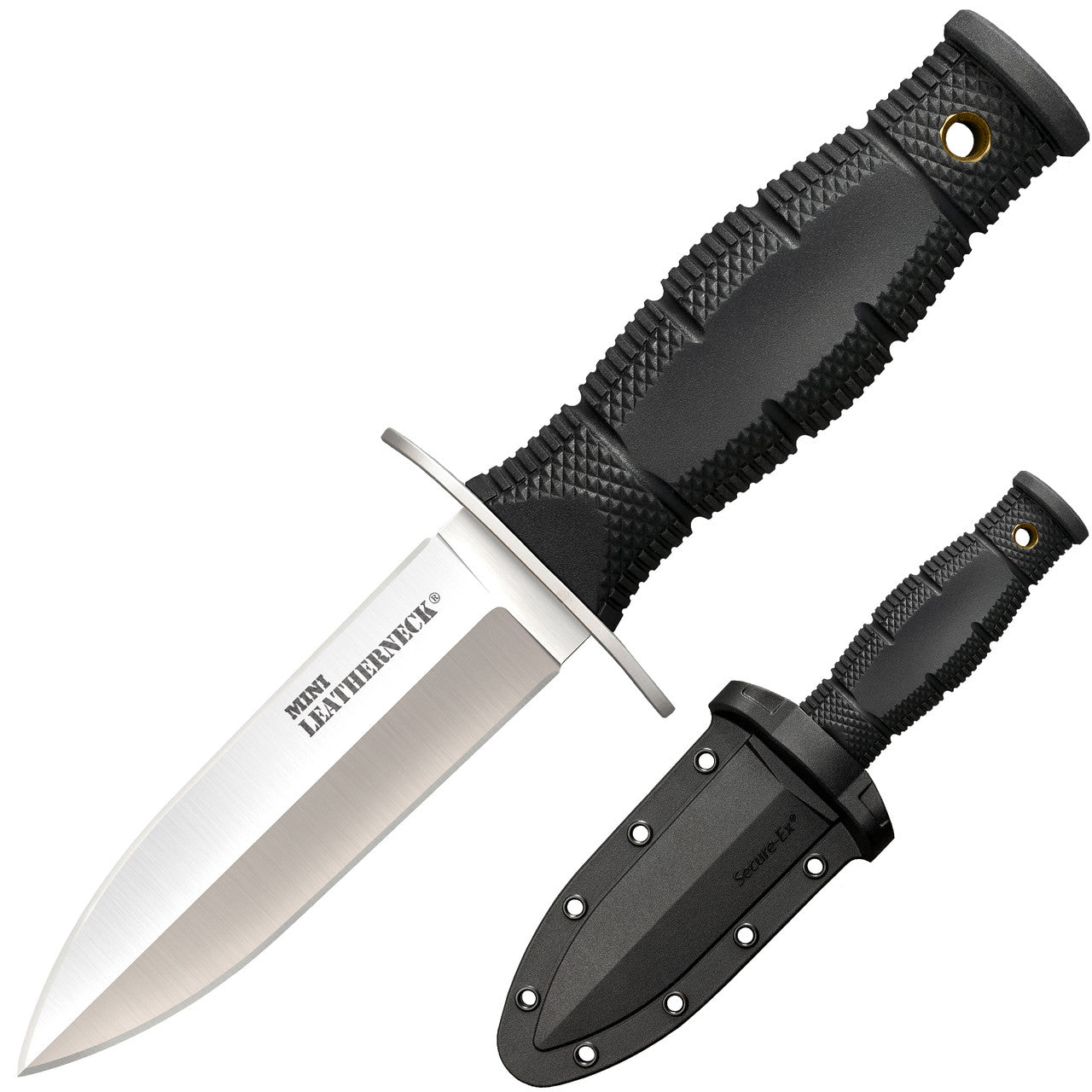 Cold Steel Mini Leatherneck Double Edge Spear Point Fixed Blade Knife – 39LSAC