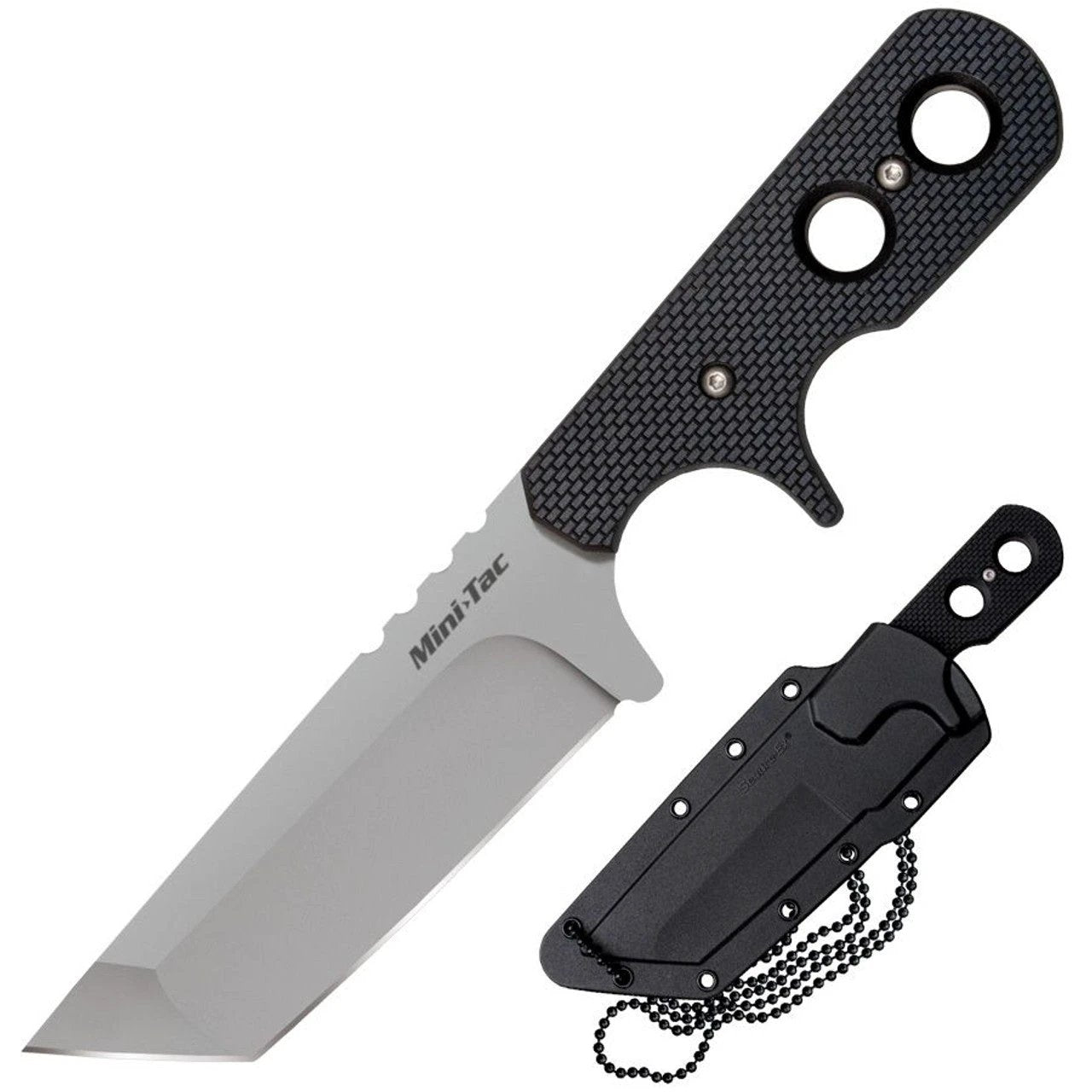 Cold Steel Mini Tac Tanto Fixed Blade Neck Knife (49HTF) by Cold Steel