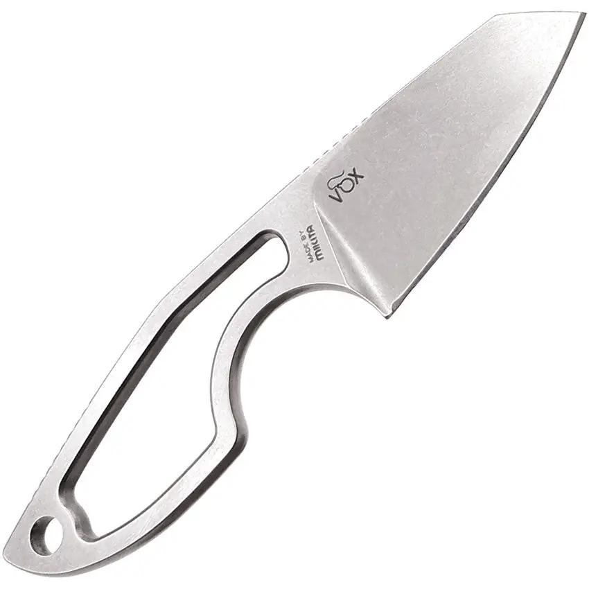 MKM Mikro 2 Fixed Blade Knife For EDC Enthusiasts With Stonewashed M390 Blade And Magnetic Neck Sheath by MKM-Maniago Knife Makers
