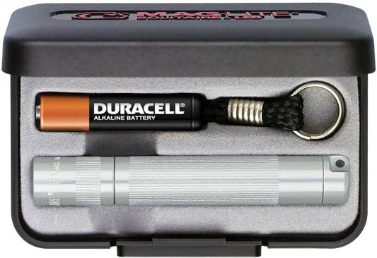 Mag-Lite Solitaire LED Flashlight Silver Ultra Bright 37 Lumen Keychain EDC Light by Mag-Lite