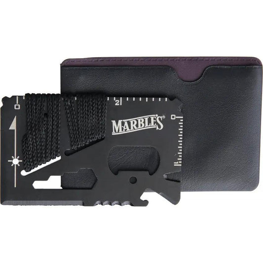 Marbles Survival Card - Compact Credit Card Size Multi Tool With Ruler, Bottle Opener And Screwdriver by Marbles