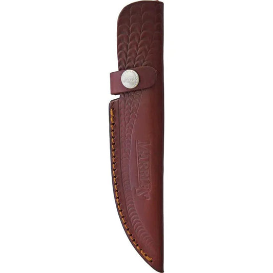 Marbles Stag Skinner Stainless Knife MR458 EG739 - Satin Clip Point Blade With Stag Bone Handle by Marbles