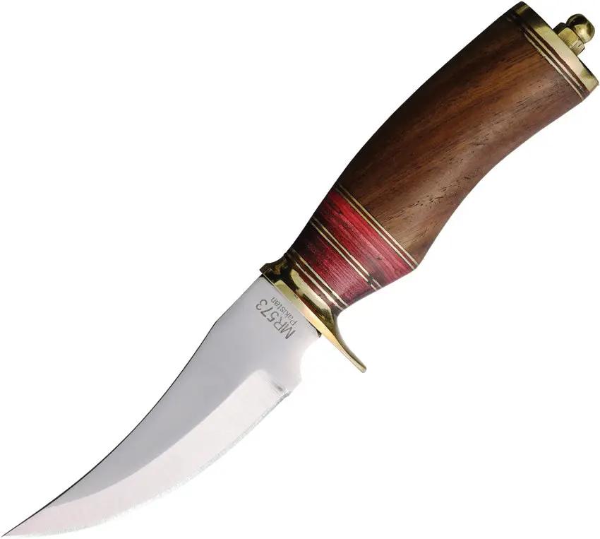 Marbles Hunting Knife No 9 - 9.25 Inch Overall, Satin Finish Stainless Blade, Brown Wood Handle by Marbles