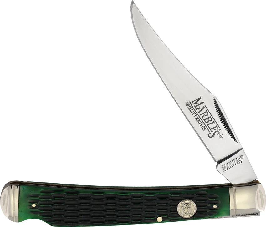 Marbles One Blade Hunter Green Bone MR632 KA25 by Marbles