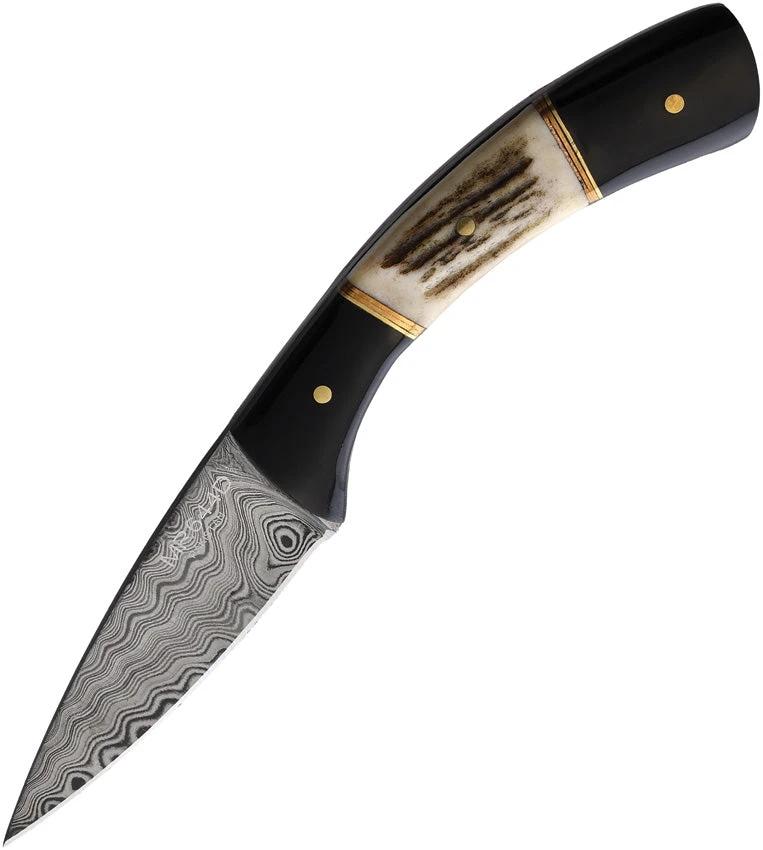 Marbles Fixed Blade Stag Damascus MR644D BRK-011 DAMASCUS by Marbles
