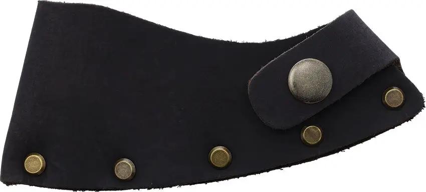 Marbles Leather Axe Sheath - Snap Closure Brown Leather Fits 1000g German Style Axe Head MR655 by Marbles