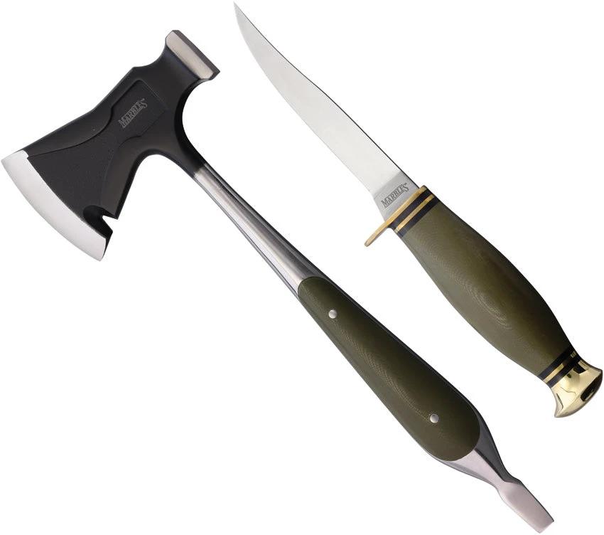 Marbles Hunter Combo Green Micarta HK1823 GREEN MICARTA by Marbles