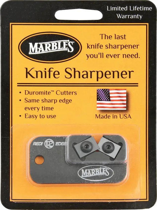 Marbles Redi-Edge DogTag Sharpener - Hardened Ceramic Honing Surface On Aluminum Body by Marbles