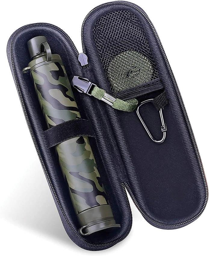 Membrane Solutions Water Filter Straw with Case OESF004Z_M by Membrane Solutions