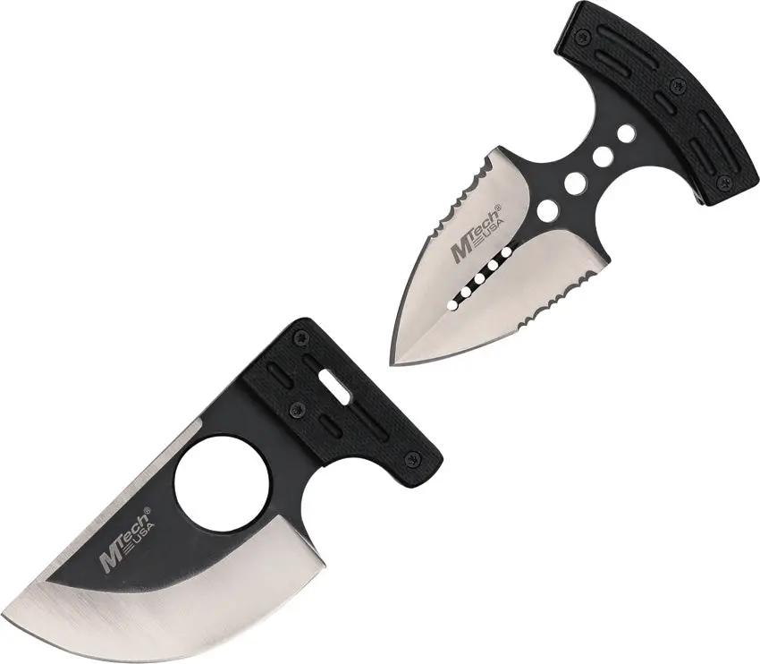 MTech Push Knife Combo MT 20 24BS Dual Blade Fixed Blade And Push Dagger For Outdoors Enthusiasts by MTech