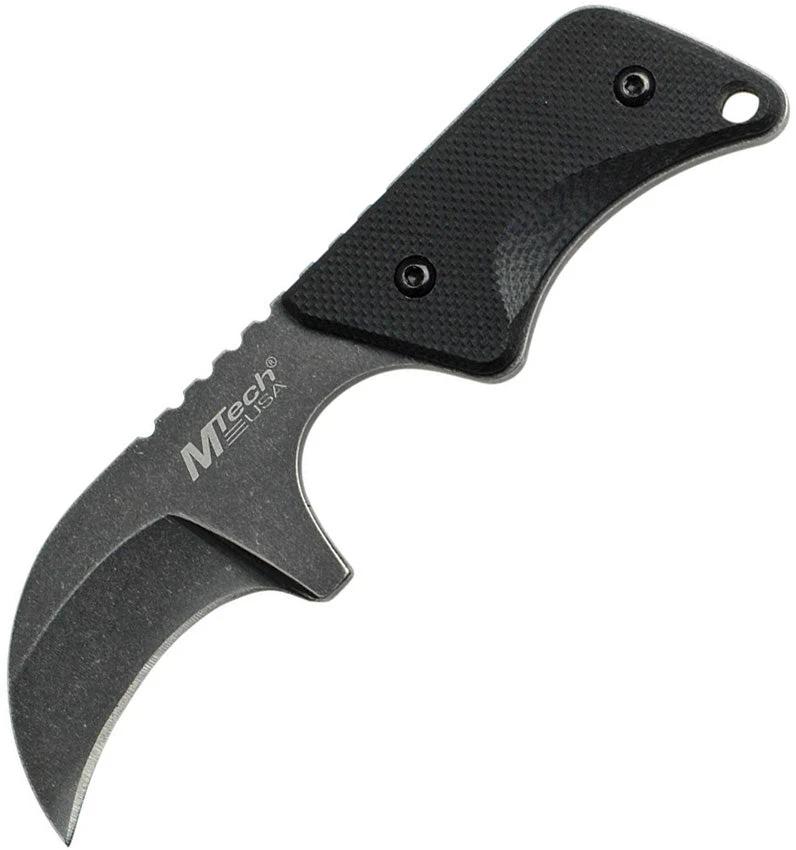 MTech Neck Knife Black Stonewash MT-674 by MTech