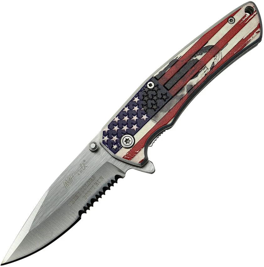 MTech American Flag Framelock A/O MT-A1027S by MTech