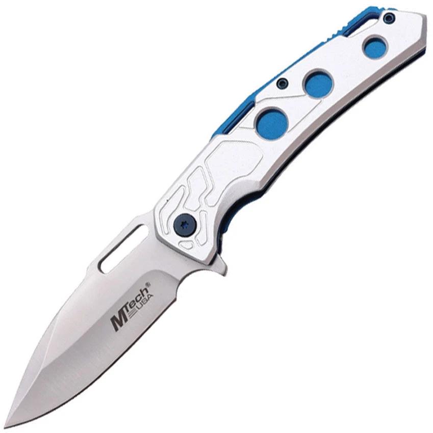 Mtech Linerlock A/O Silver/Blue MT-A2026SL by Mtech