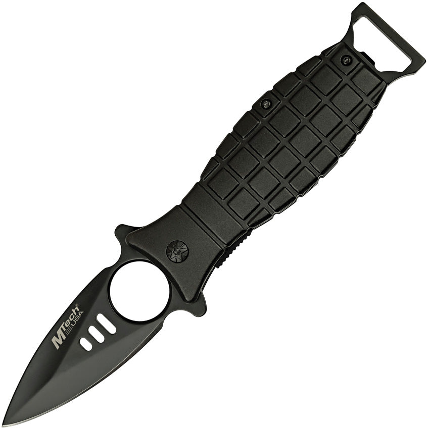 MTech Grenade Linerlock A/O Black MT-A588BK