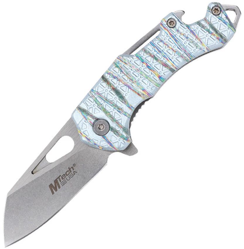 Mtech Flame Linerlock A/O Rainbow MT-A822SBG by Mtech