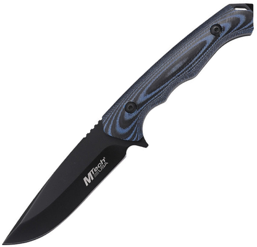 Mtech Fixed Blade Blue Micarta MT-FIX006BL