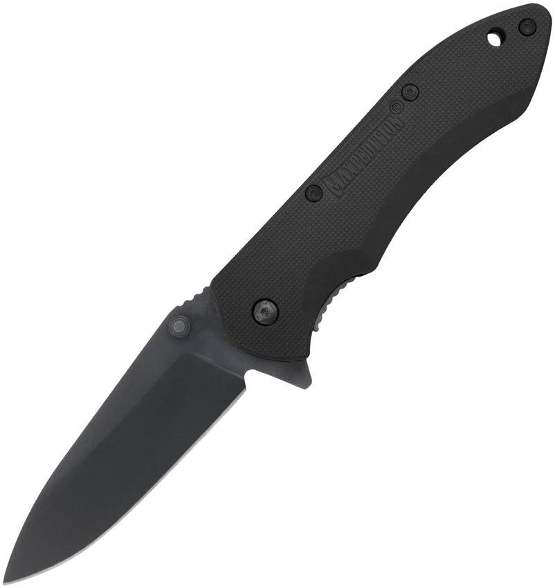 Maxpedition Ferox Linerlock - 5Cr13 Stainless Drop Point Blade With Textured Fiber Reinforced Handles