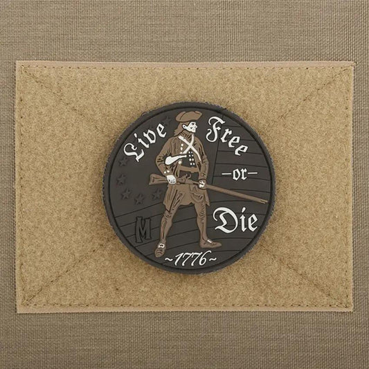 Maxpedition Live Free Or Die Patch - PVC Rubber Construction With Hook Back For Easy Attachment by Maxpedition