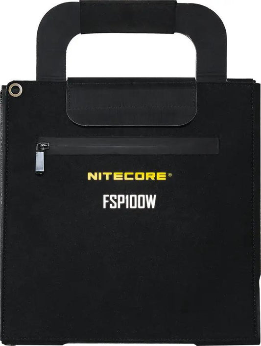 Nitecore Foldable Solar Panel FSP100W - Portable 100W Outdoor Power For Camping And RV Adventures IPX5 Waterproof by Nitecore