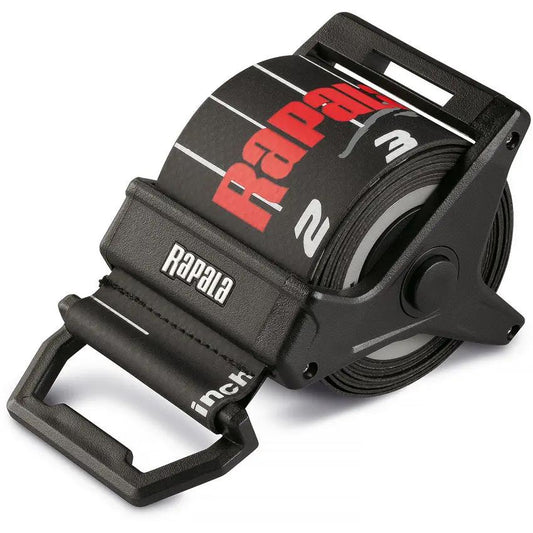 Rapala Retractable Ruler 60in - Spring Loaded Oversized Readable Numbers UV Protected Waterproof Material by Rapala
