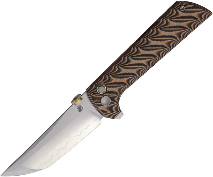 North Mountain Blade Chop 2 Button Lock Snake G10 2406-BKSK by North Mountain Blade