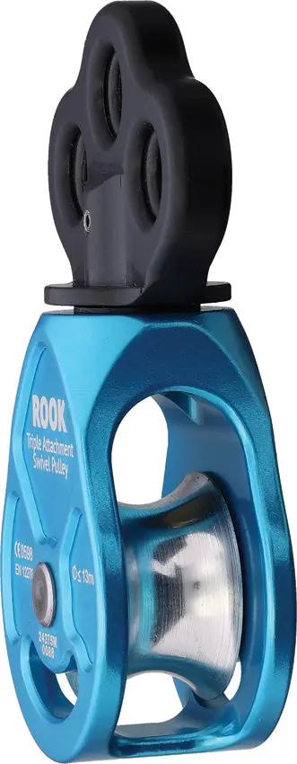 Notch Equipment The Rock Swivel Pulley 34201-ST - Intrinsic Swivel for Precise Alignment and Three Connection Points by Notch Equipment