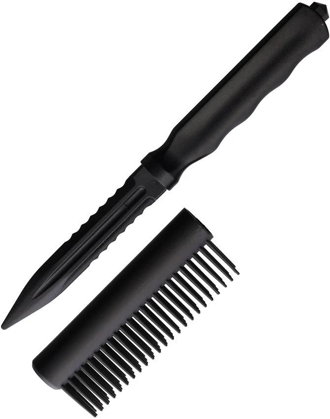 Novelty Cutlery Personal Safety Brush Knife NV338 BS111421 BLACK by Novelty Cutlery