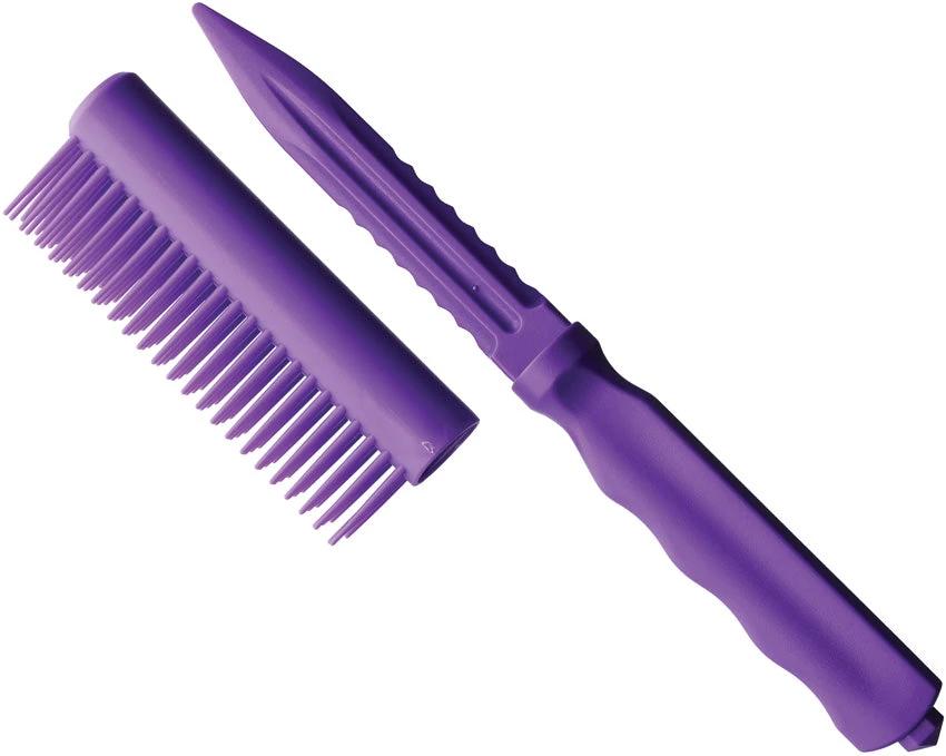 Novelty Cutlery Personal Safety Brush Knife NV339 BS111421 PURPLE by Novelty Cutlery