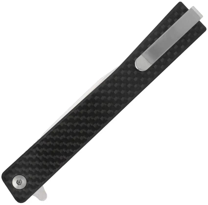 Ocaso Solstice Linerlock Wh CF Satin 8WFS by Ocaso