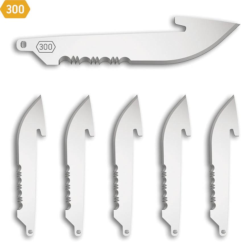 Outdoor Edge Drop Point Blade Pack 6 Blk RRS30-6C by Outdoor Edge