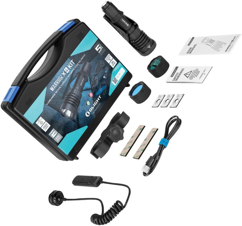 Olight Warrior X 4 Flashlight Kit WARRIORX4KITMTBK by Olight