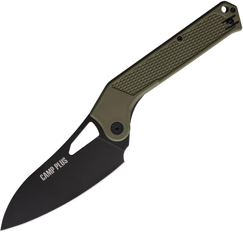 Ontario Camp Plus EDC Linerlock Grn CP MED KNIFE OD GREEN TC by Ontario