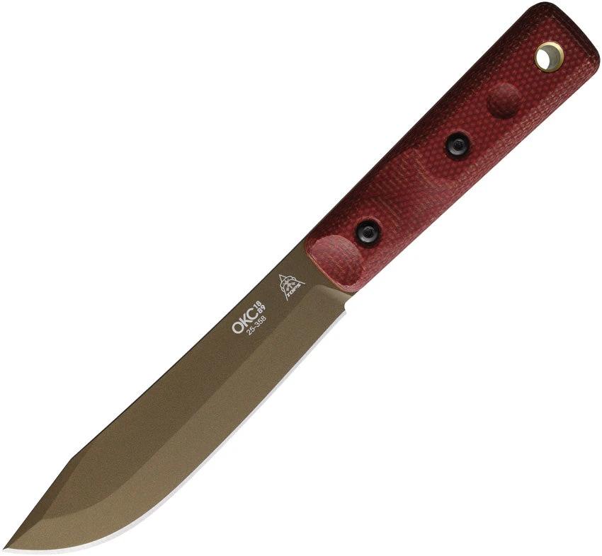 Ontario XL Hunter Fixed Blade Red Mic ON7026 by Ontario