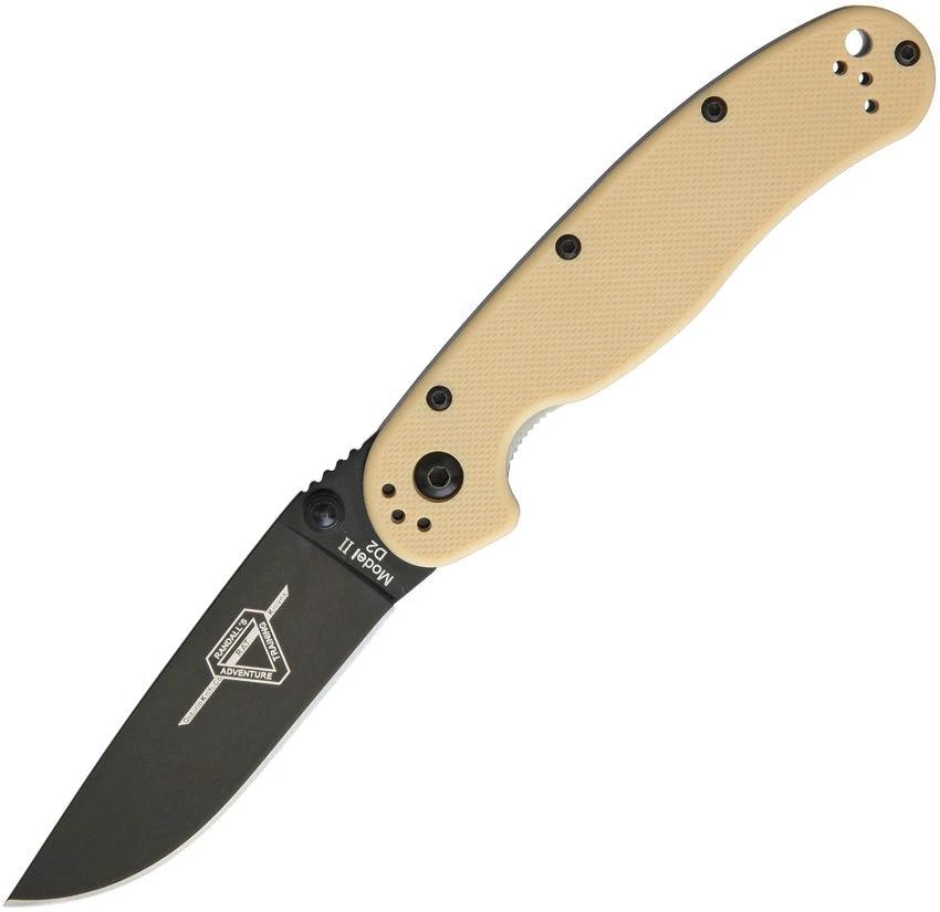 Ontario RAT II Linerlock Desert Tan D2 8830DT by Ontario