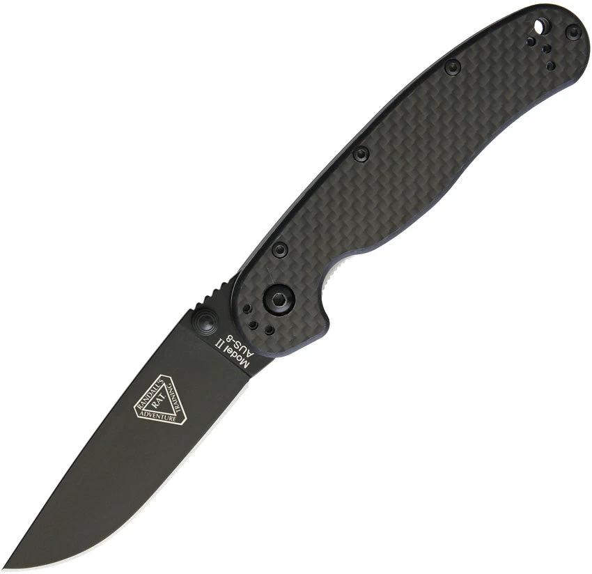 Ontario RAT II Linerlock CF 8838 Carbon Fiber Handle EDC Tactical Knife For Everyday Carry by Ontario