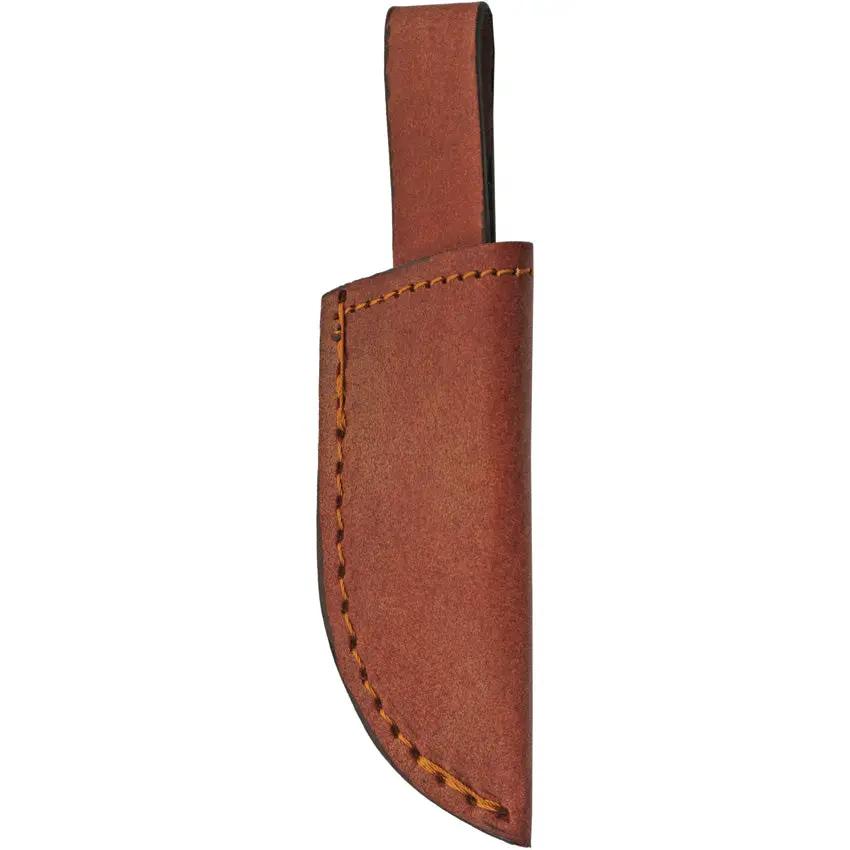 Rite Edge Blacksmith Fixed Blade 203422 - Full Tang Carbon Steel Blade, Burgundy Wood Handle, Leather Belt Sheath by Rite Edge